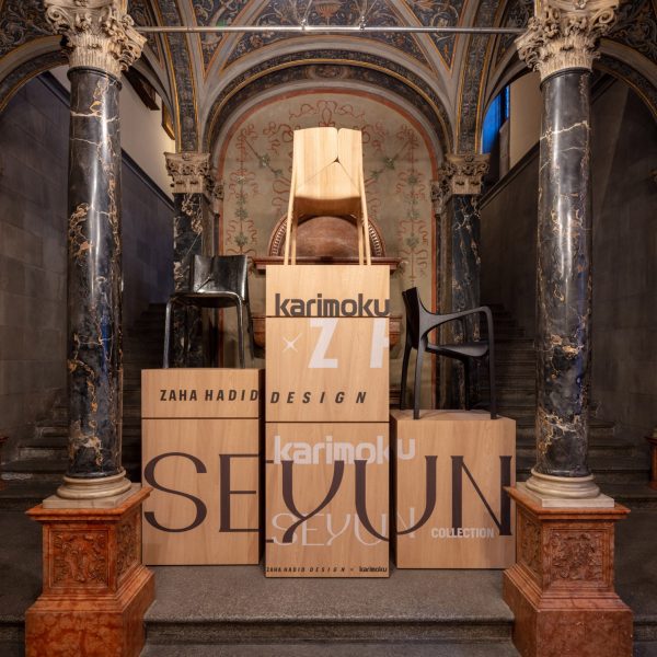 Seyun chair by Karimoku and Zaha Hadid Design