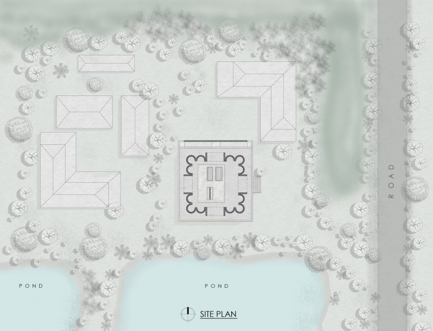 Plan of Shah Muhammad Mohshin Khan Mausoleum in Bangladesh by Sthapotik