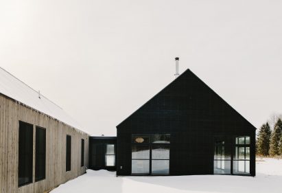 Two tones of wood house
