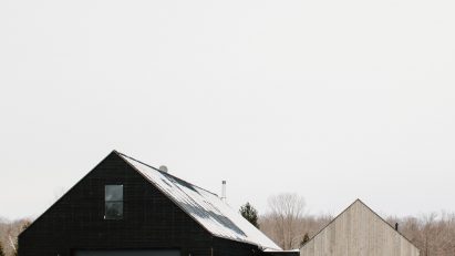 Two toned wood residence