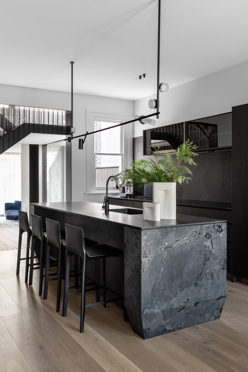 Interior of St Martins Lane extension in Melbourne by Matt Gibson Architecture + Design