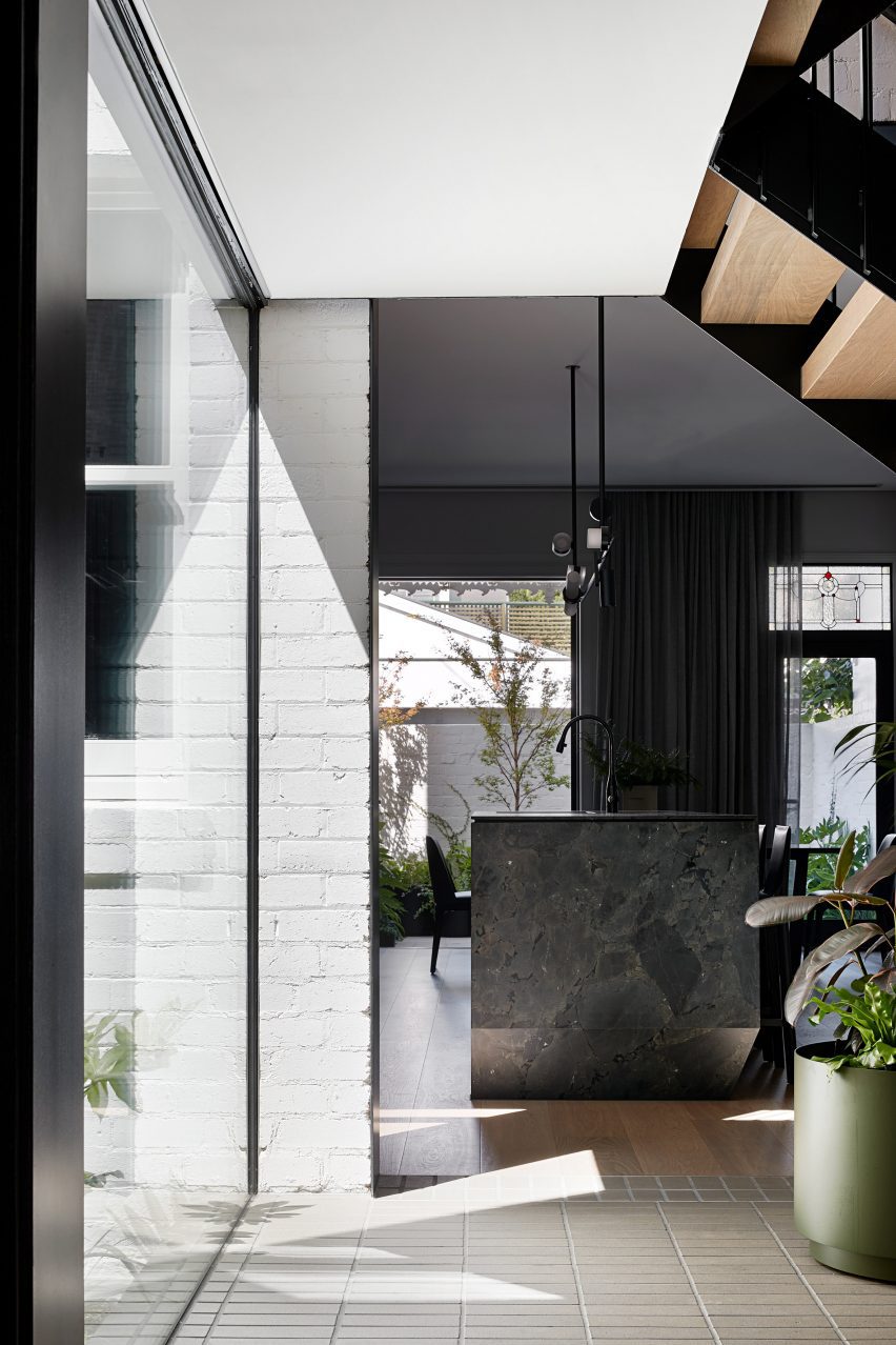 Interior of St Martins Lane extension in Melbourne by Matt Gibson Architecture + Design