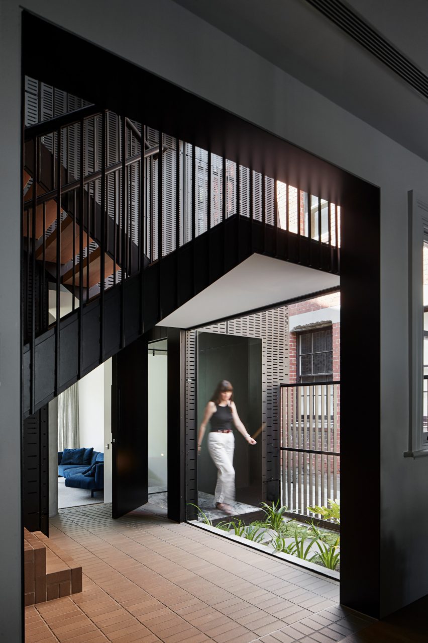 Interior of St Martins Lane extension in Melbourne by Matt Gibson Architecture + Design