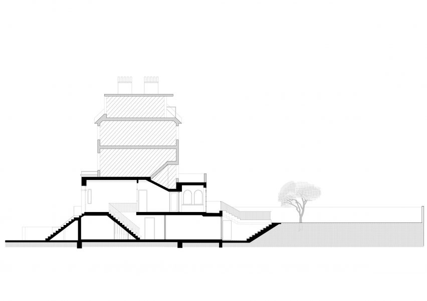 Section of Steele's Road House by Neiheiser Argyros