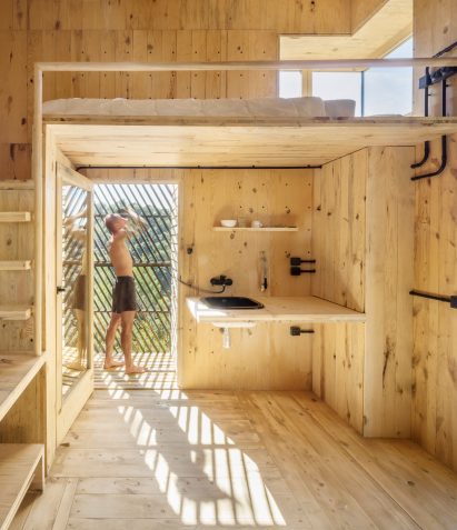 The Voxel outdoor shower