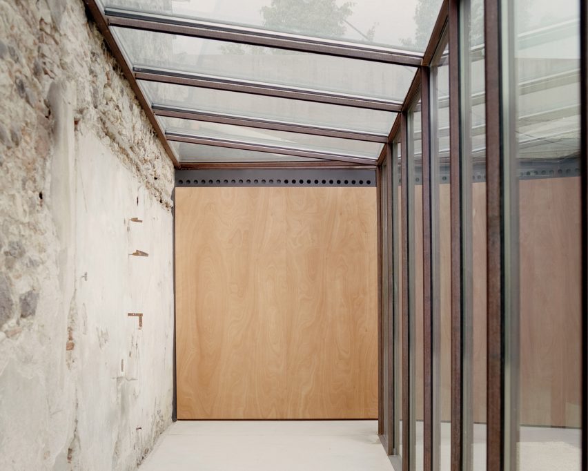 Interior of Threshold and Treasure art gallery in Italy by AMAA