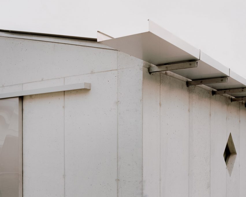 Exterior of Threshold and Treasure art gallery in Italy by AMAA