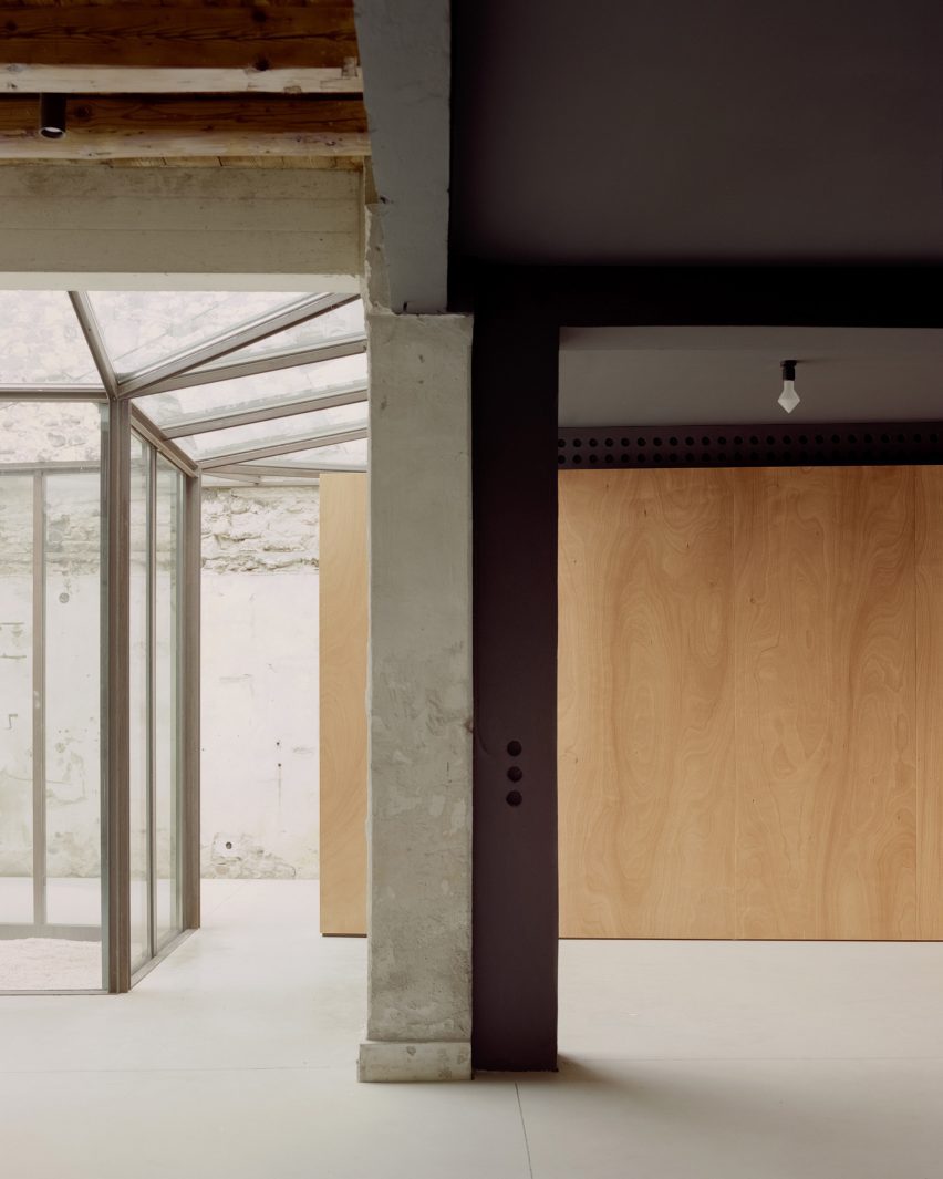 Interior of Threshold and Treasure art gallery in Italy by AMAA
