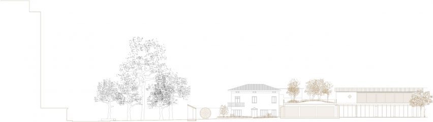 Section of Threshold and Treasure art gallery in Italy by AMAA