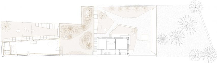 Upper floor plan of Threshold and Treasure art gallery in Italy by AMAA
