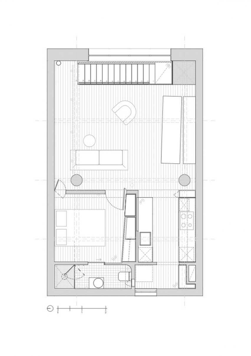 Upper level floor plan