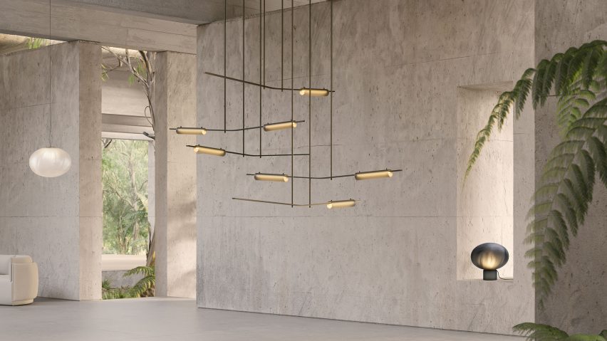 Volant chandelier by Ross Gardam