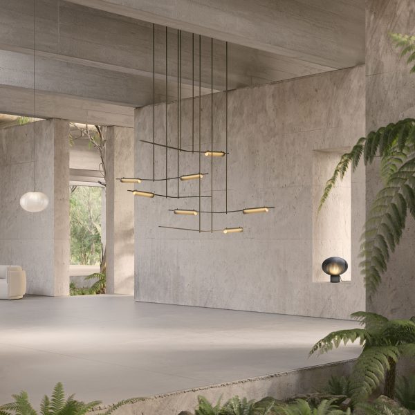 Volant chandelier by Ross Gardam