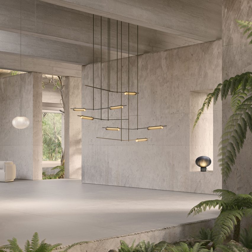 Volant chandelier by Ross Gardam