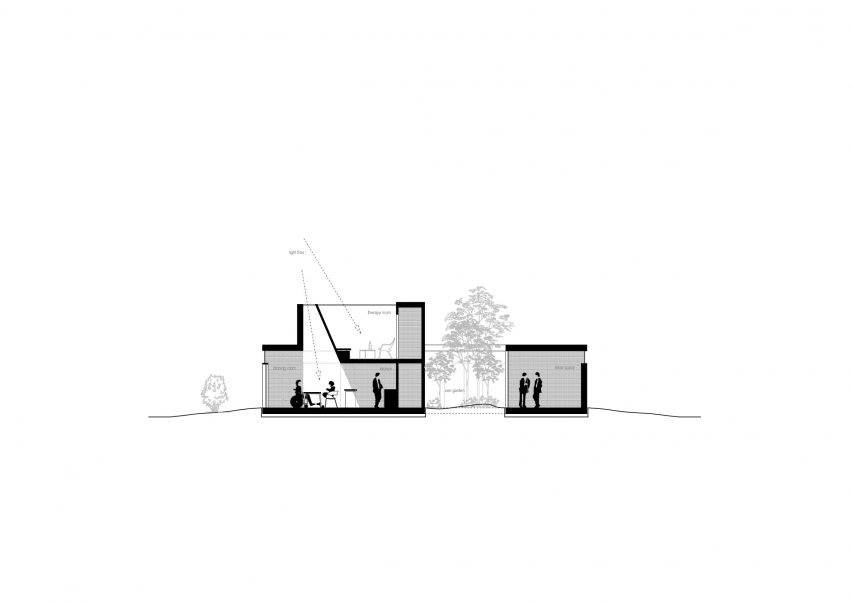 Section of Warm Nest by Ark-shelter and Archekta in Belgium