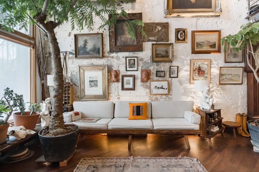 A top-floor loft conversion in Washington is housed in what was originally a 19th-century corner store