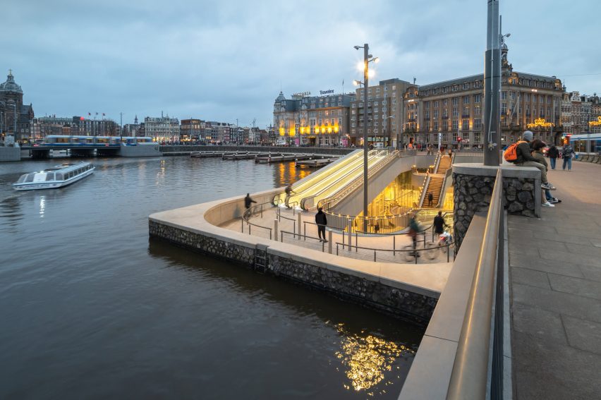 Stationsplein bicycle parking in Amsterdam by Wurk