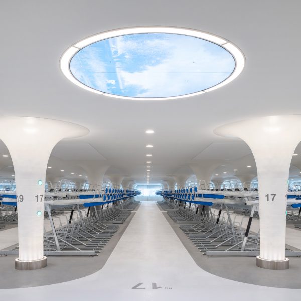 Stationsplein bicycle parking in Amsterdam by Wurk
