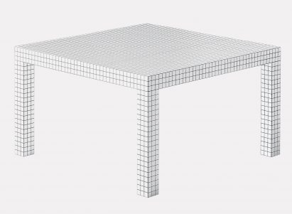 Quaderna, table, design Superstudio 1969-72, credits Courtesy of Zanotta SpA