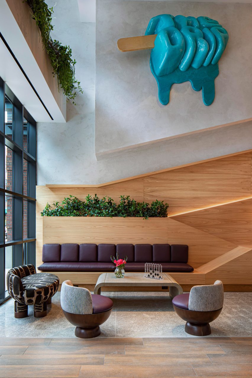 Moxy Williamsburg hotel by Basile Studio