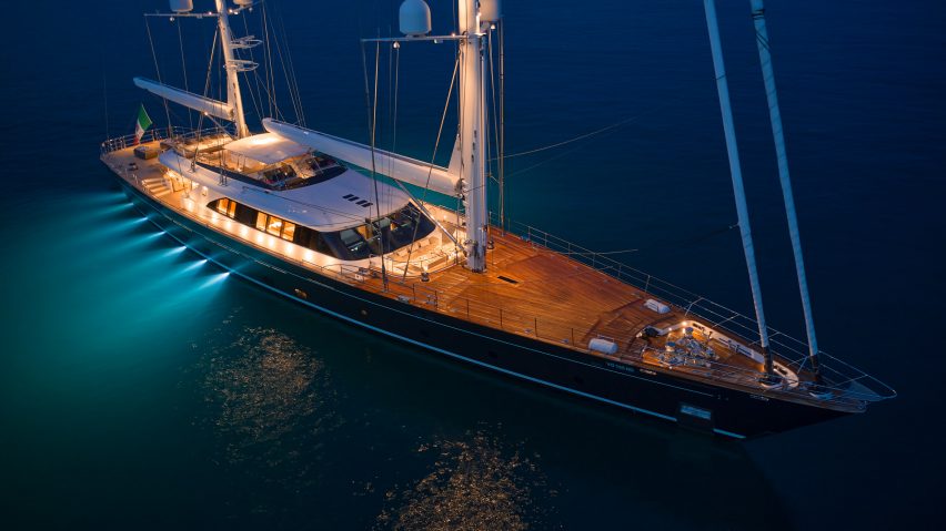 Yacht in the sea