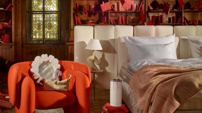 Photo of a bedroom installation for Designblok