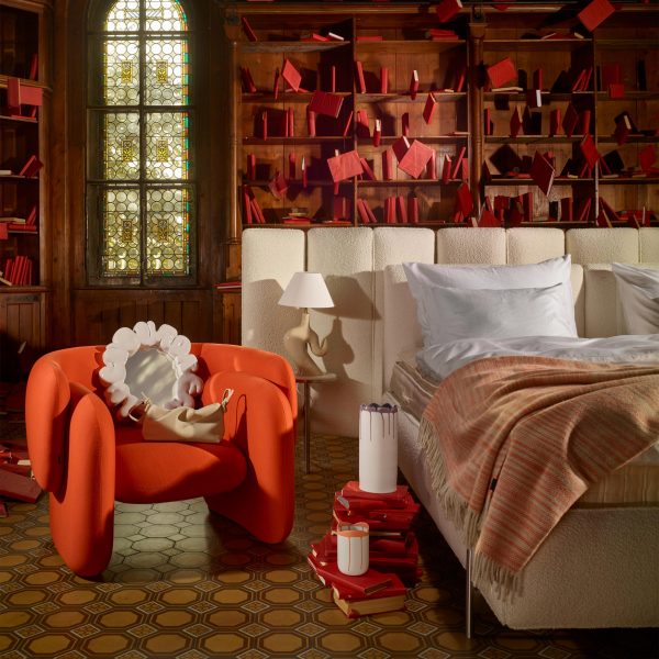Photo of a bedroom installation for Designblok