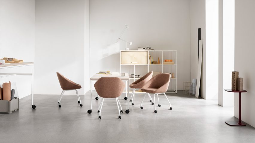 Photo of Famiglia chairs for Allermuir by Pearson Lloyd