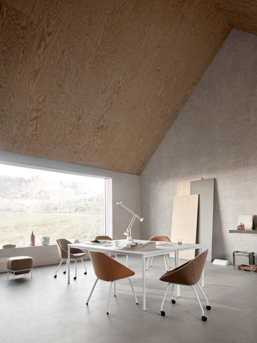 Photo of Famiglia chairs for Allermuir by Pearson Lloyd