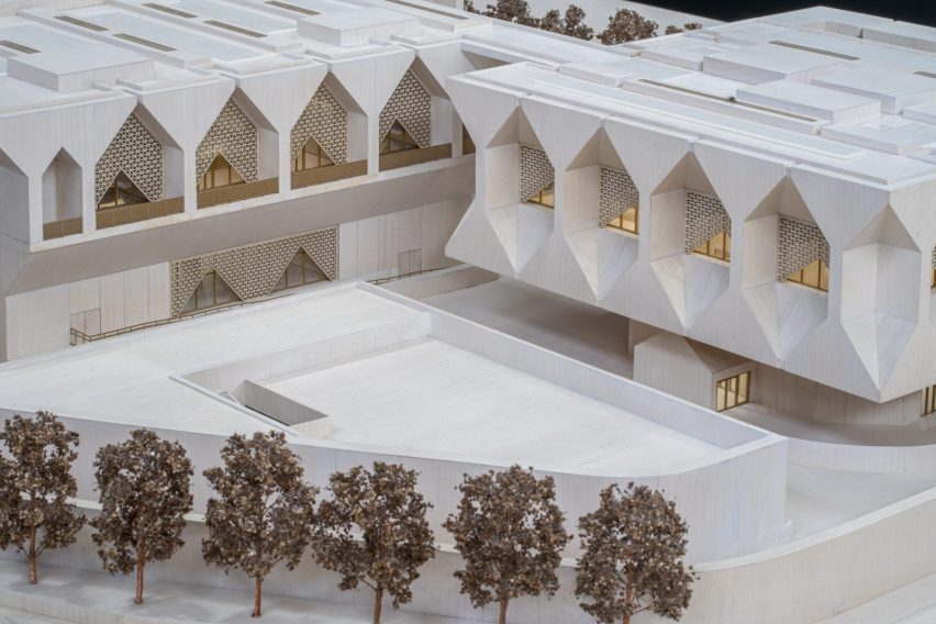 Model of Delhi's KNMA by Adjaye Associates