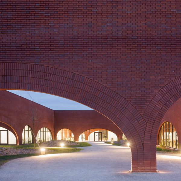 Courtyard in Hermès leather workshop
