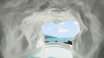 Miyue Blue and White Island Pool Homestay