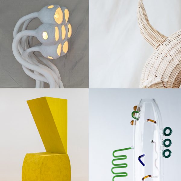 Photo of design objects at the Objects that Disobey exhibition
