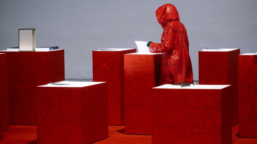 Photo of an installation at Prague Quadrennial of Performance Design and Space