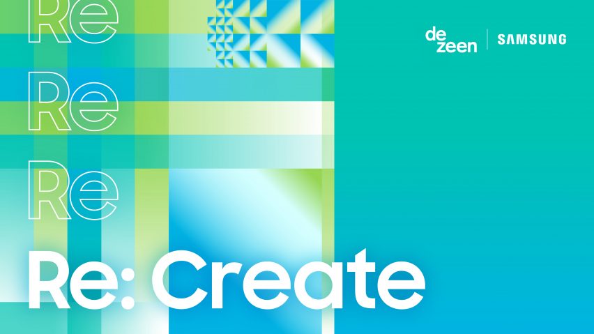 Dezeen and Samsung's Re:Create Design Challenge graphic identity