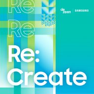 Dezeen and Samsung's Re:Create Design Challenge graphic identity