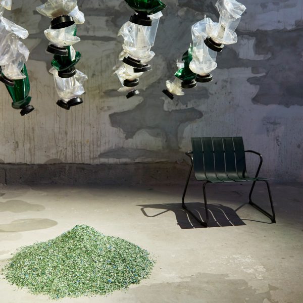 Photo of a chair in an exhibition by Mater
