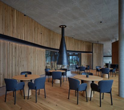 Interior photo of the winery