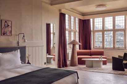 Guest bedrooms inside hotel by A-nrd and Sella Concept