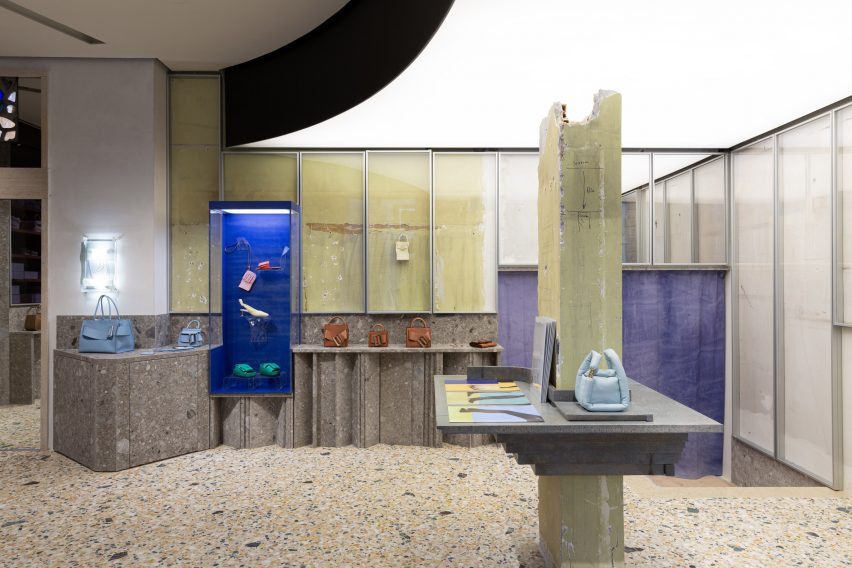Interior of Boyy flagship store in Milan designed by FOS