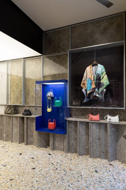 Interior of Boyy flagship store in Milan designed by FOS
