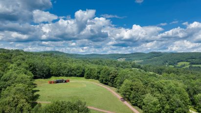 Corten steel-wrapped rectilinear home in North Branch, New York