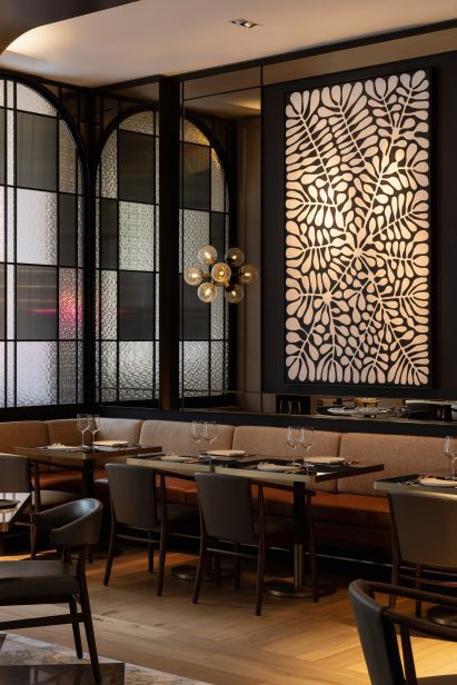 Restaurant of hotel by Make and BAR Studio