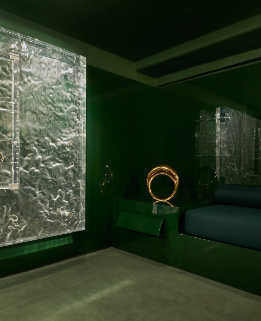 Interior of Charlotte Chesnais store in Paris, designed by Anne Holtrop
