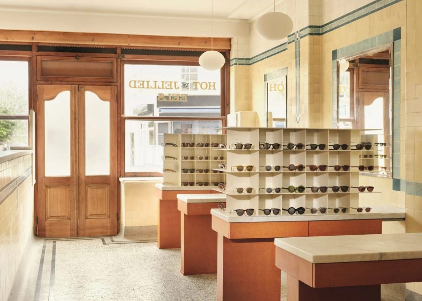 EBBA Architects transforms former jellied-eel restaurant into eyewear store