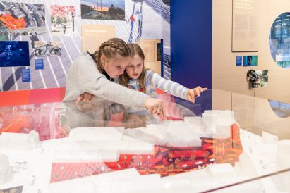 Superkilen model in Copenhagen in Common exhibition at Danish Architecture Centre