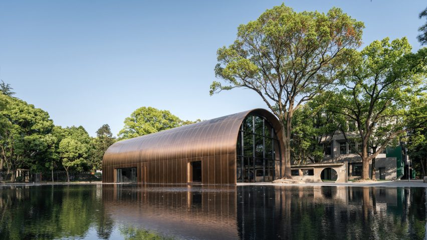 Exterior of Copper Blockhouse by Wutopia Lab