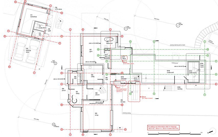 Ground floor plan of Creek Cabin by MAP Architecture and Jon Broome Architects