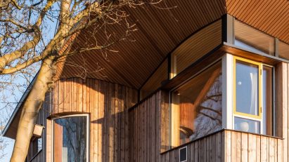 Exterior of Creek Cabin by MAP Architecture and Jon Broome Architects