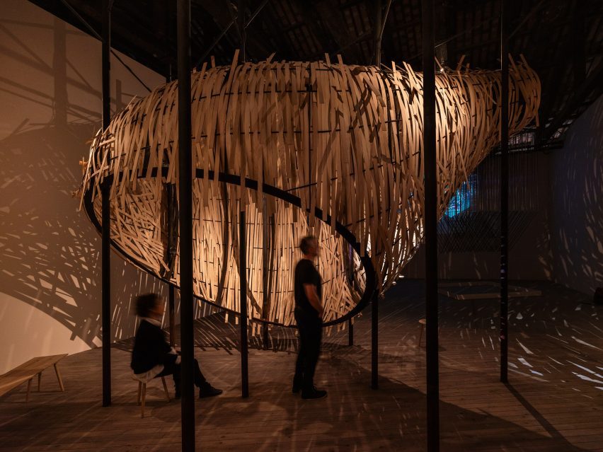 Ash wood sculpture